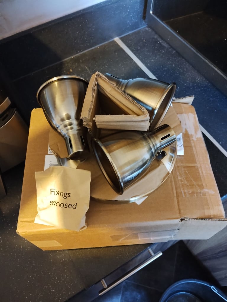Brass Triple ceiling Spotlights (BNIB ) Price on box £58 each with all fixings 