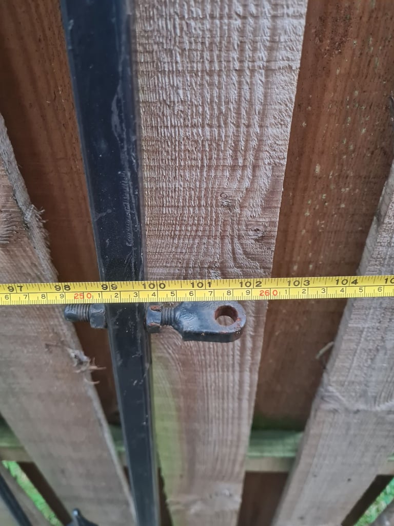 Very heavy set of iron driveway gates 
