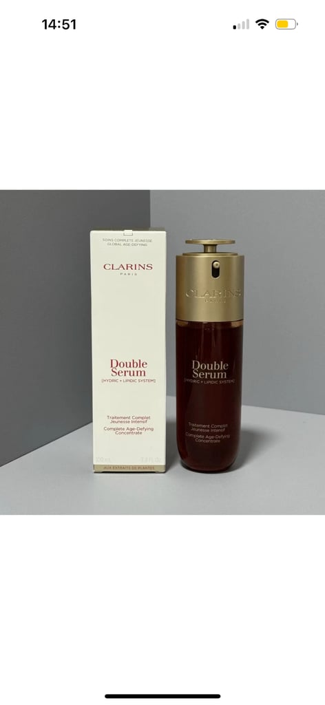 image for New Clarins Double Serum Hydric + Lipidic Complete Age-Defying Concentrate 50ml