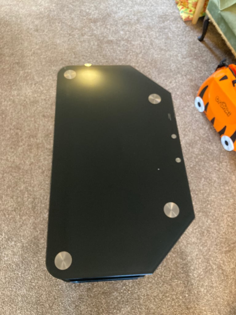 Black Glass TV stand