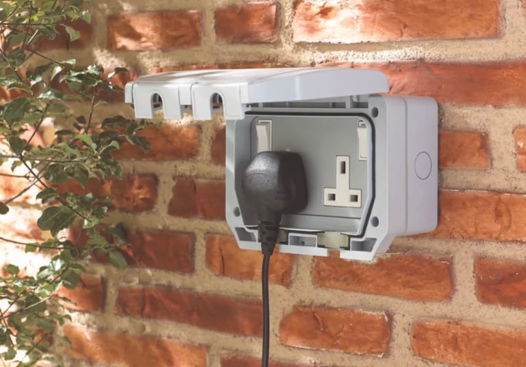 image for New outdoor sockets 