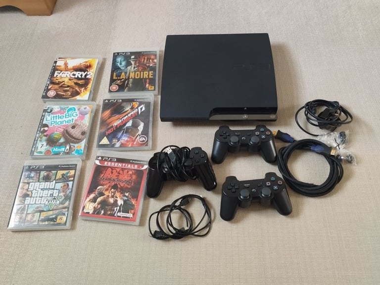 image for Playstation 3 Slim Console And Games Bundle.