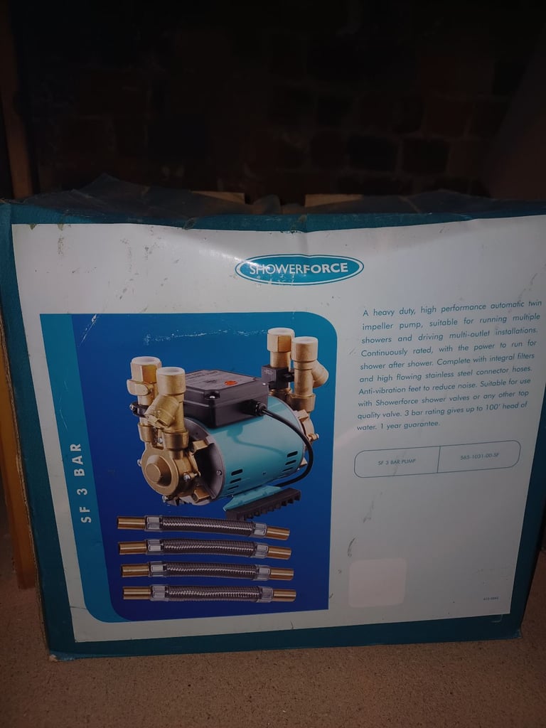 Showerforce water/shower pump 3 bar RRP £170