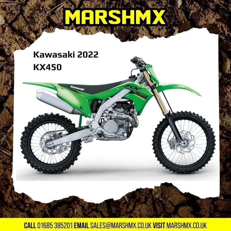 Kawasaki KX450 2022 Model,Uk Machine,6 Mths Warranty,NOW 6895!