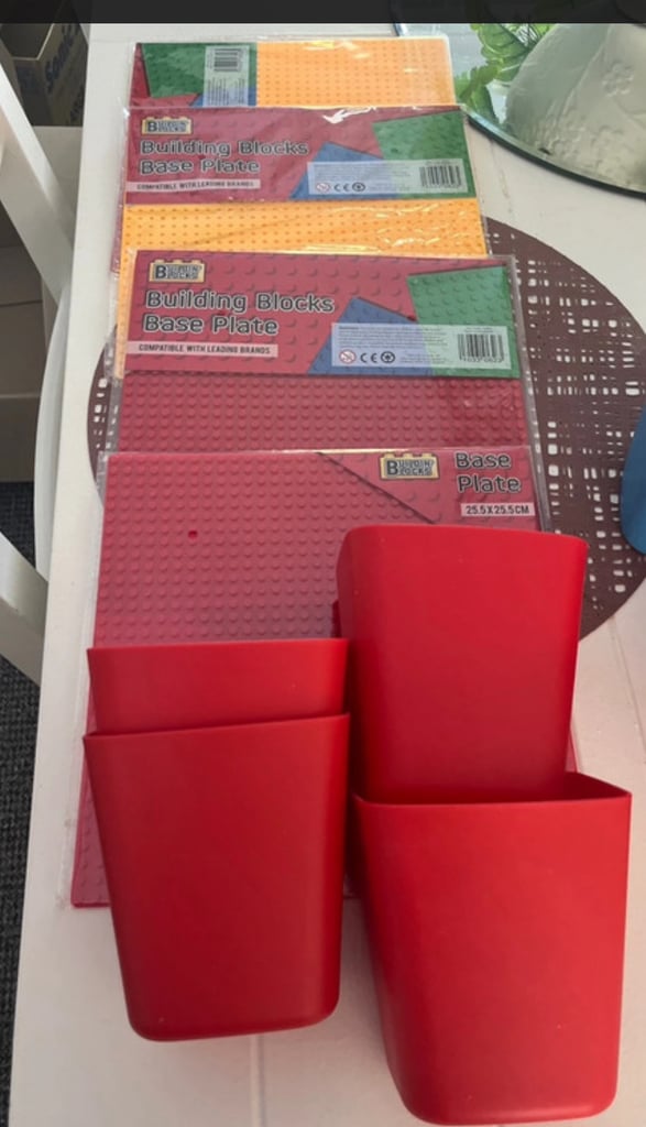 Building bricks base plates rails pots New!! compatible brands