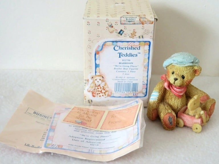 image for Cherished Teddies Bear Harrison Boxed with Certificate
