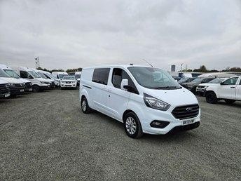 2021 ON A 70 FORD TRANSIT CUSTOM 320 TDCI LIMITED 130BHP CREWVAN ULEZ FREE ZONE