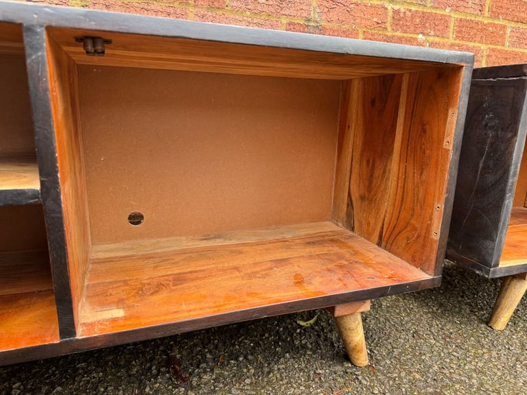 Two Unique wooden TV stands and cabinet