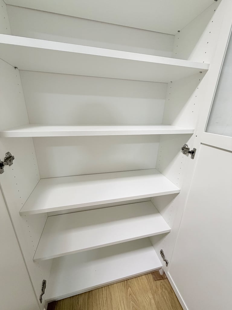 IKEA BILLY / OXBERG Bookcase with panel/glass doors, white, 80x30x202cm