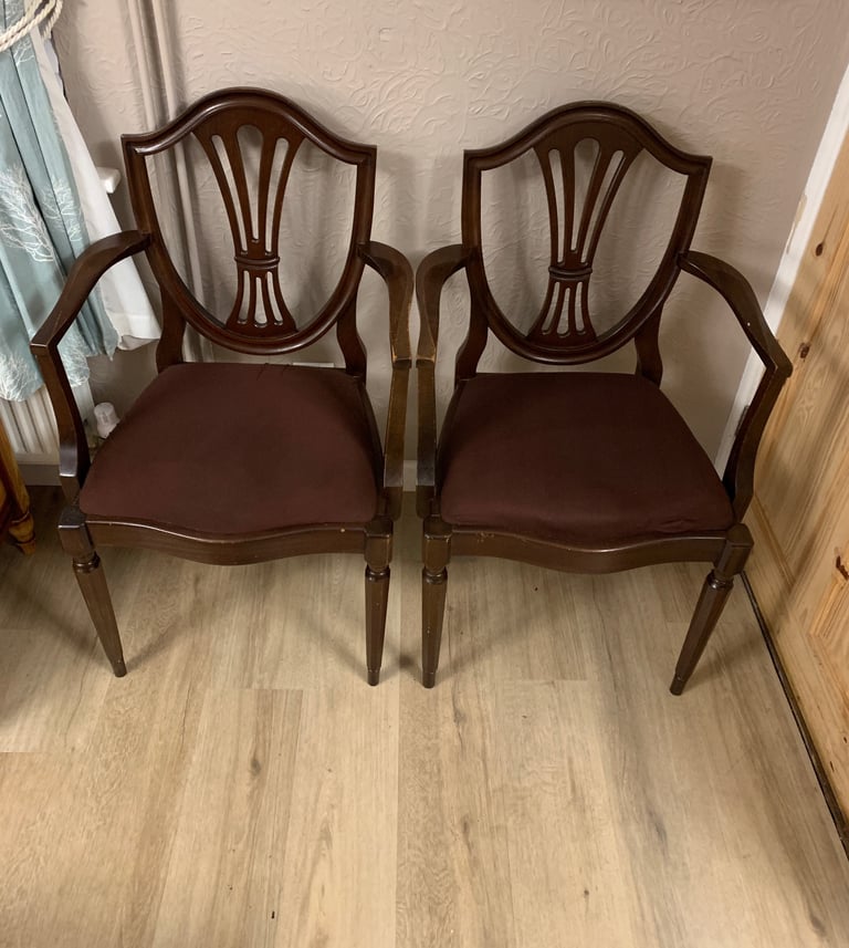 Two carver chairs 