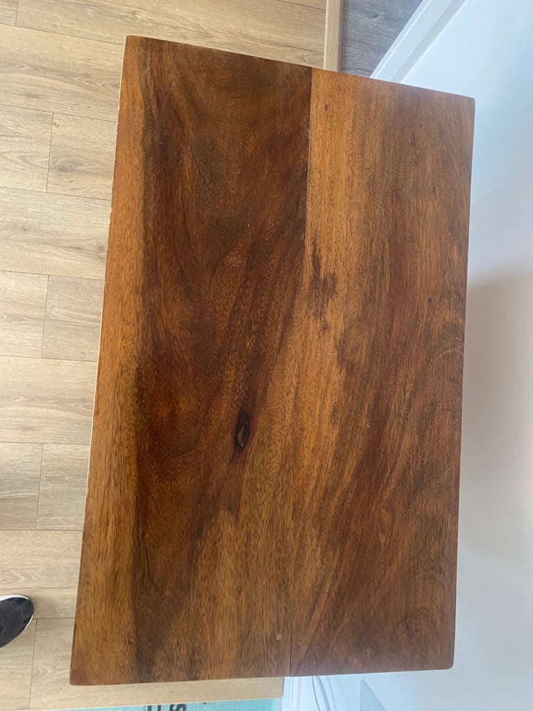 Vintage hardwood hall / console table