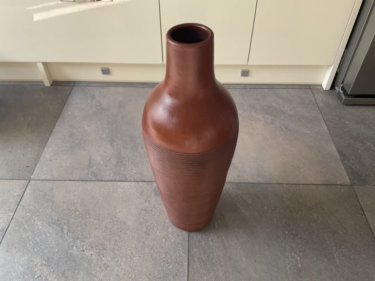 Large brown vase