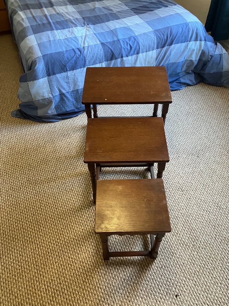 image for Dark Wood Nest of Tables