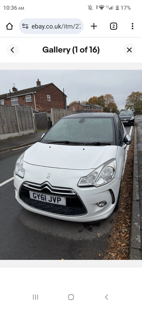 Citroen, DS3, Hatchback, 2012, Manual, 1560 (cc), 3 doors
