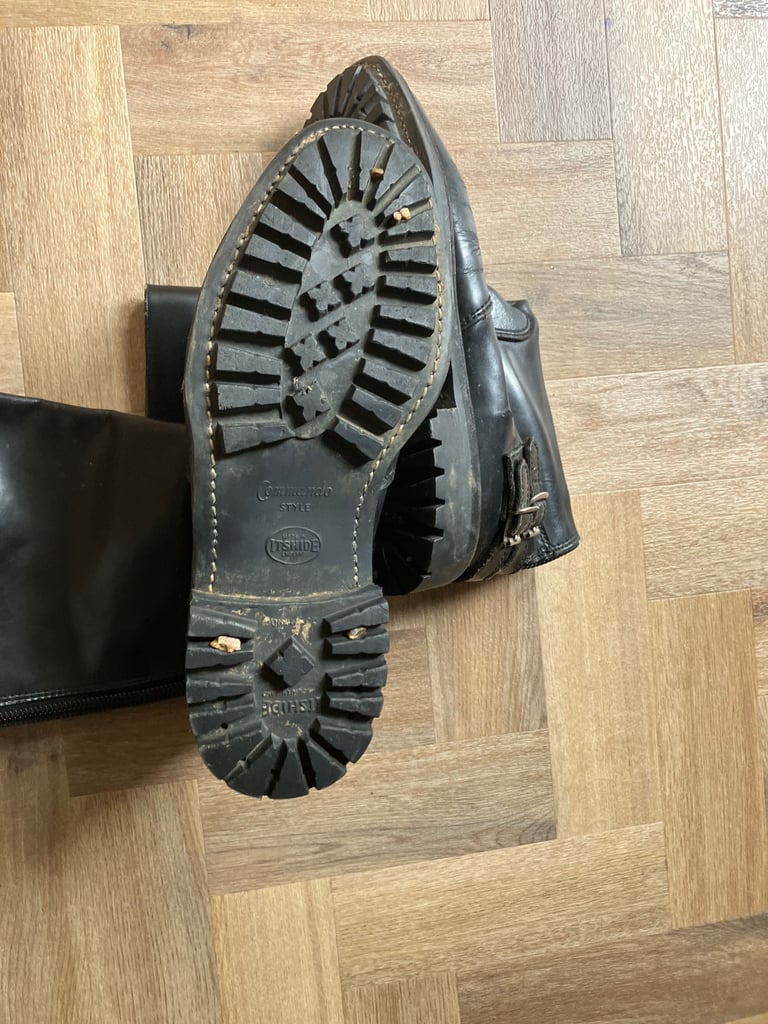 Motorcycle Boots ( police) Vintage 