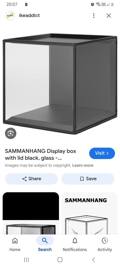 Ikea SAMMANHANG display box