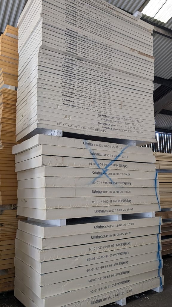 100mm (80mm+20mm) Bonded together.  £20+VAT per board