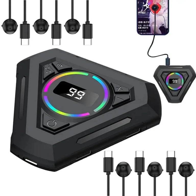 image for Automatic Tapper Adjustable Speed Physical Clicker Silent with Digital Display & RGB Light 