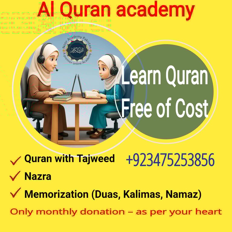 Learn free online Quran with Tajweed - flexible timing