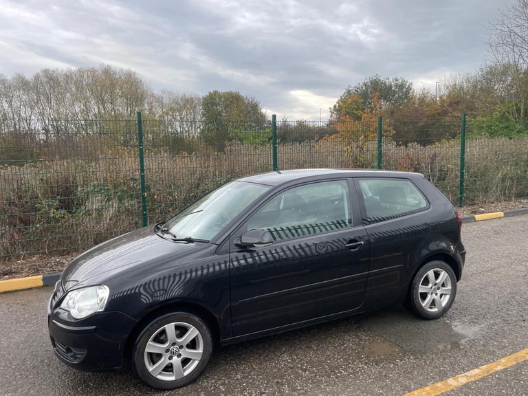 VW POLO 1.2 MATCH 09 REG BLACK 3 DOOR MOT SEPTEMBER 28TH 2026 FULL SERVICE HISTORY 48+MPG 