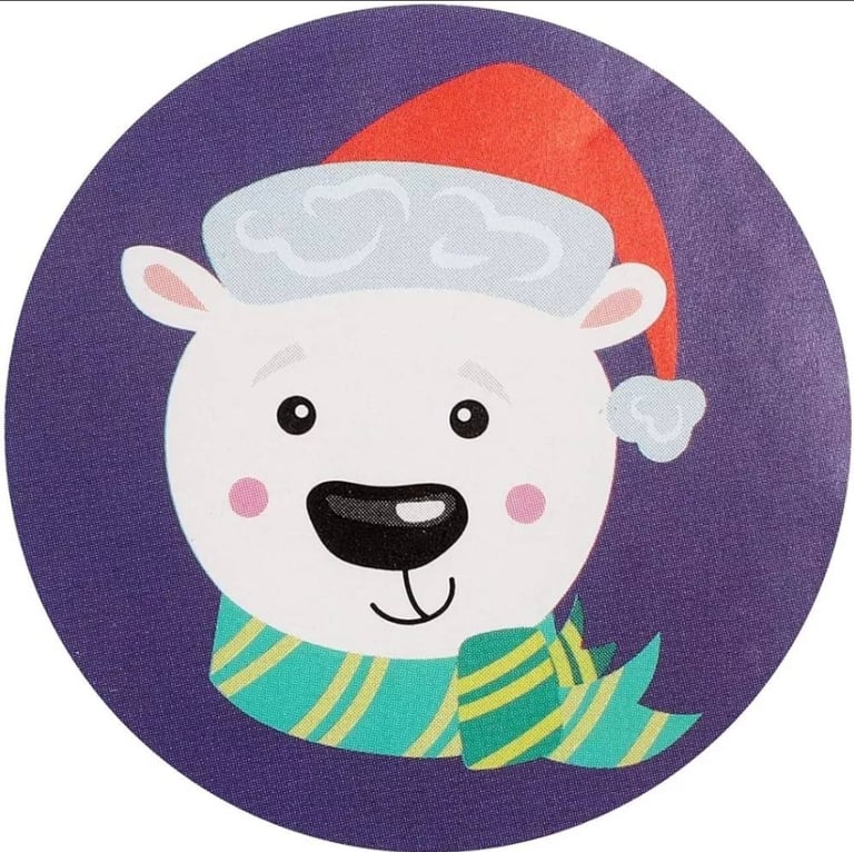 Blue Panda 1000 Pieces Holiday Stickers for Kids Classroom, Christmas Stickers