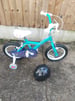 Small childs 1st bike complete with removable rear balance wheels as new