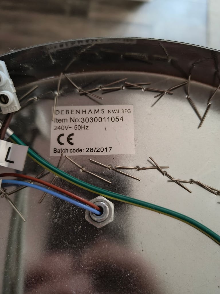 Debenhams Chandelier light 