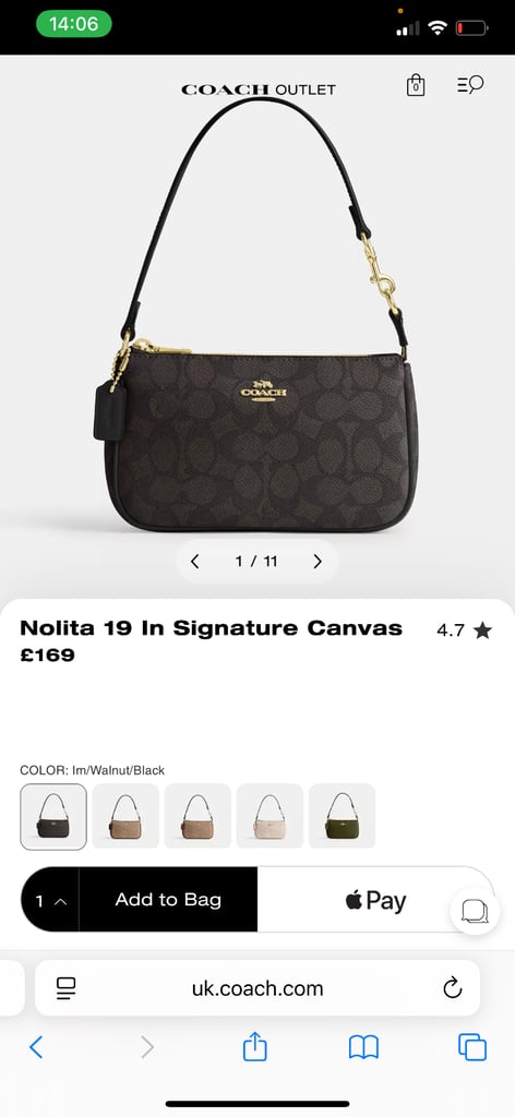 image for Black Coach bag