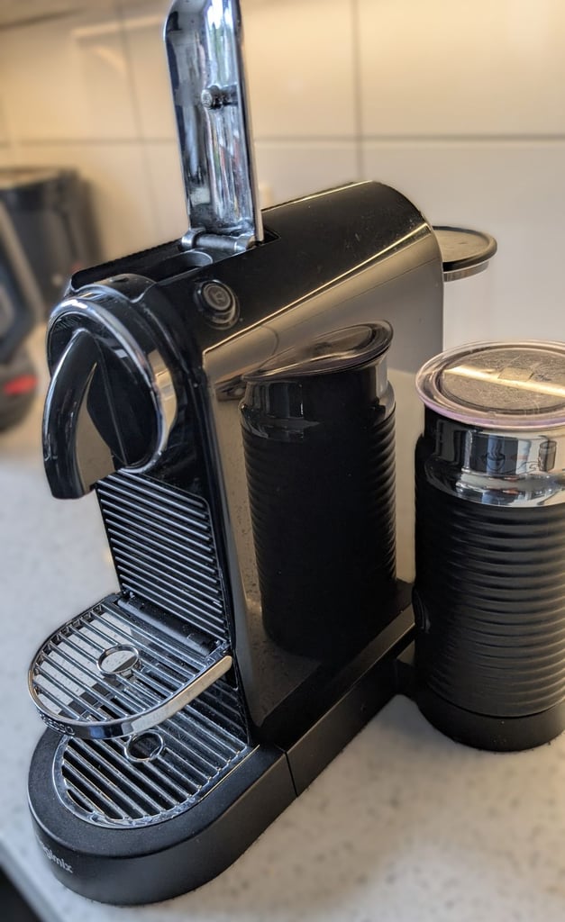 Nespresso Magimix Citiz coffee pod machine including milk frother