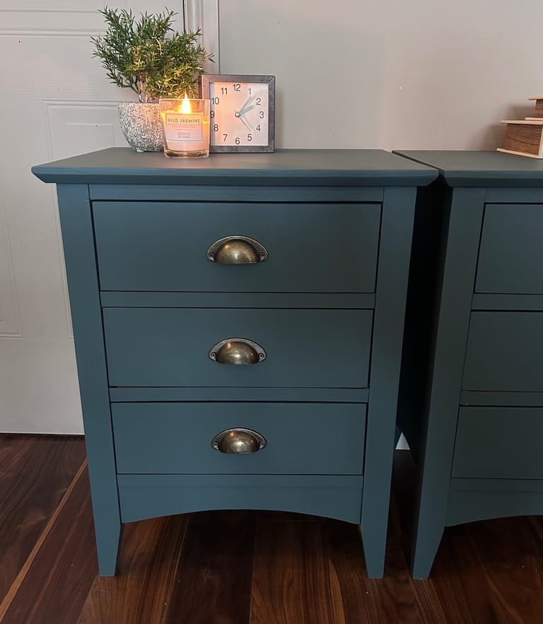 Pending - Pair of Solid Wood Bedside Cabinets / Tables