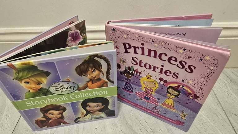 2 Hard Back Disney fairies/ Princess stories books