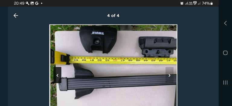 Citroen C4 Grand Thule roof rack bars