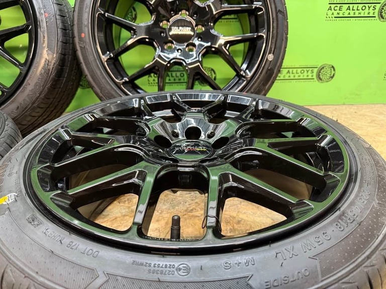 *BRAND NEW* WOLFHART 18” 5x112 ALLOY WHEELS + BRAND NEW TYRES VW CADDY GOLF SEAT AUDI SKODA