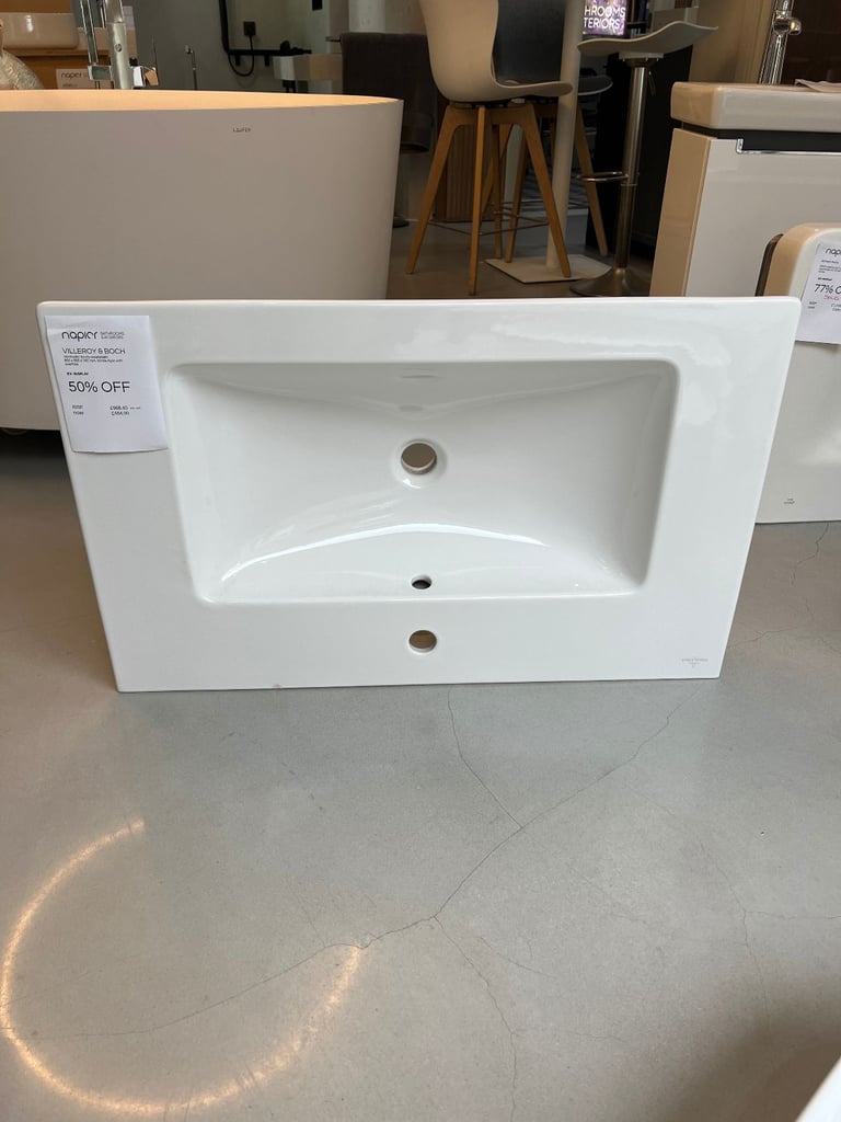 Villeroy & Boch Venticello 800mm Vanity Washbasin – White Alpin – 50% OFF