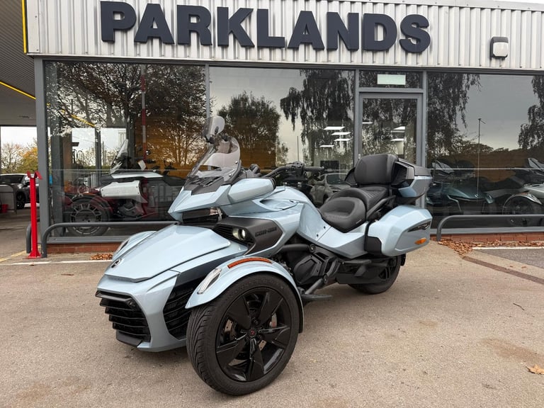 2021 Can-Am Spyder F3 Limited 1330cc 6 speed semi automatic trike in Blue Met