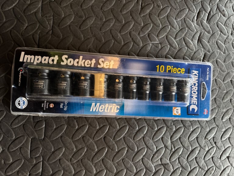 Brand New Kincrome 10 Piece Impact Socket Set 