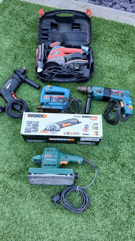 Electric Power tools, Drills,Saws,Sanders,Bosch,Worx,Black & Decker 
