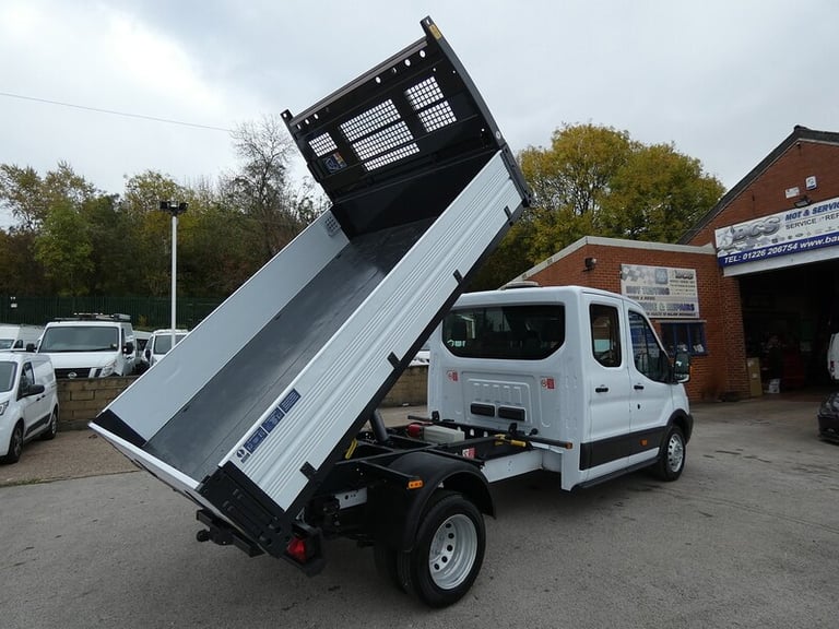 2017 17 FORD TRANSIT DOUBLE CAB TIPPER 81K 7 SEATER LOOK