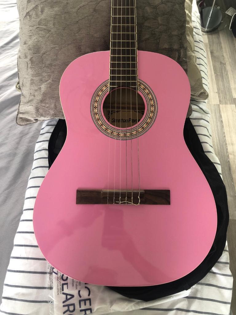 Pink guitar