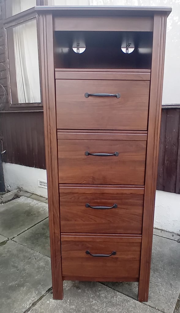 BRUSALI Chest of drawers with 4 drawers - brown