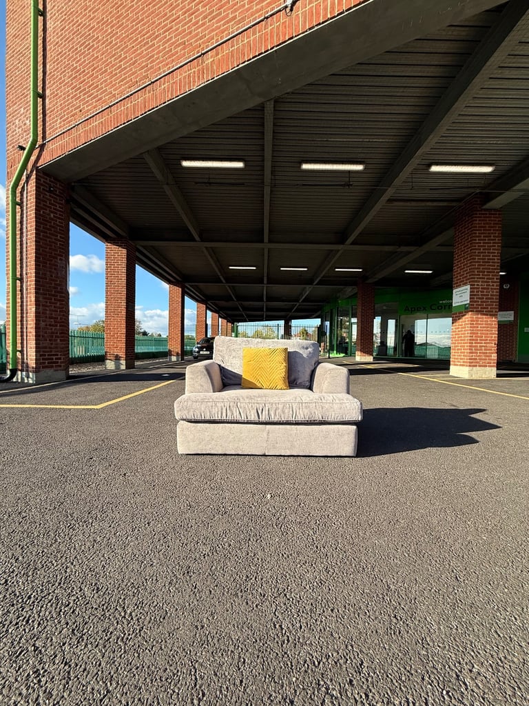 image for Grey/Silver Next Armchair DELIVERY AVAILABLE