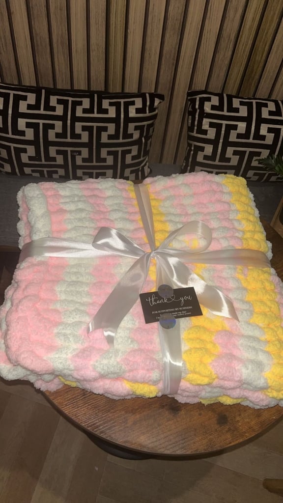  baby blankets hand knitted 