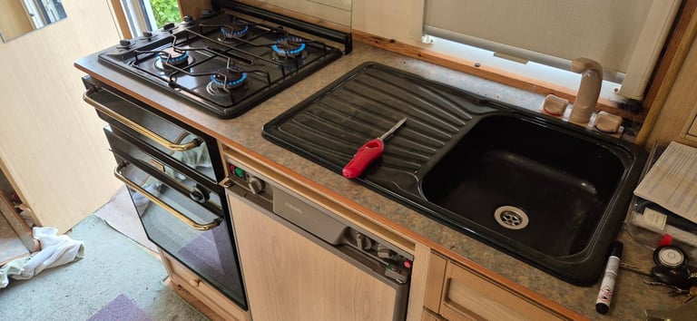 Kitchen set for camper caravan motorhome boat.