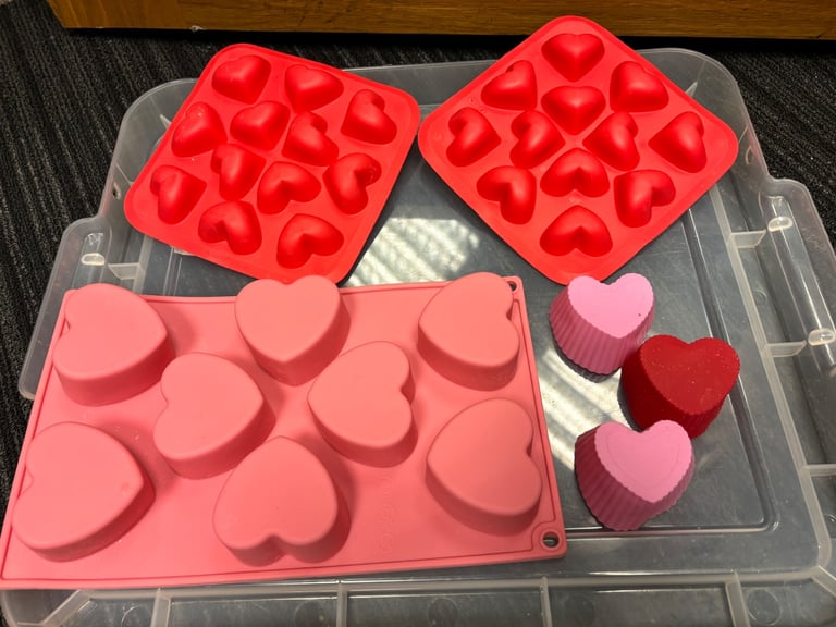  New Silicone crafting  moulds candle making /soap making /melts/baking Job Lot 