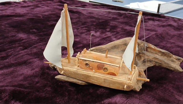 image for Hand made sail boat