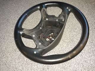 MERECEDES E CLASS W211 E500 E350  E200 E220 E320 AMG E55 E63 STEERING WHEEL BLACK 