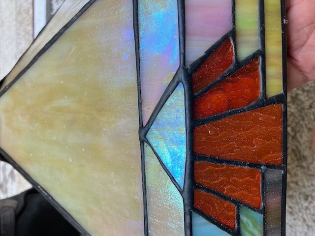 Vintage glass lampshade