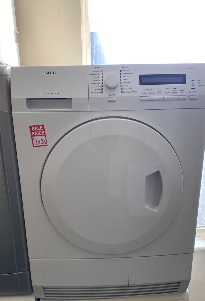 image for ☎️WHITE AEG LARGE CAPACITY CONDENSER TUMBLE DRYER 