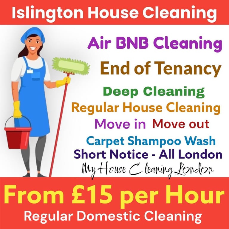 £15 Per Hour Domestic Cleaning | Professional Deep Clean | End of Tenancy | Carpet Wash