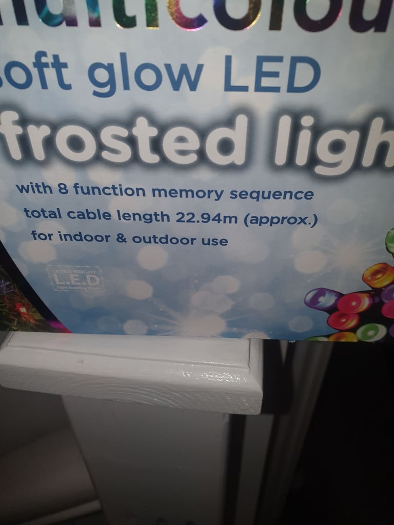 300 multicoloured soft glow led 